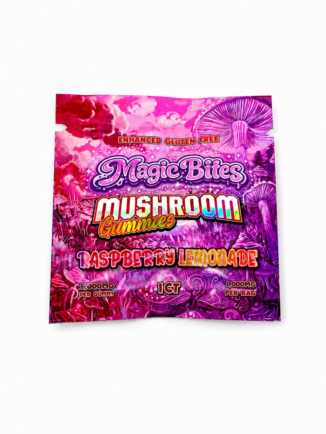 Mushroom Raspberry Lemonade Gummy - 8 Pack