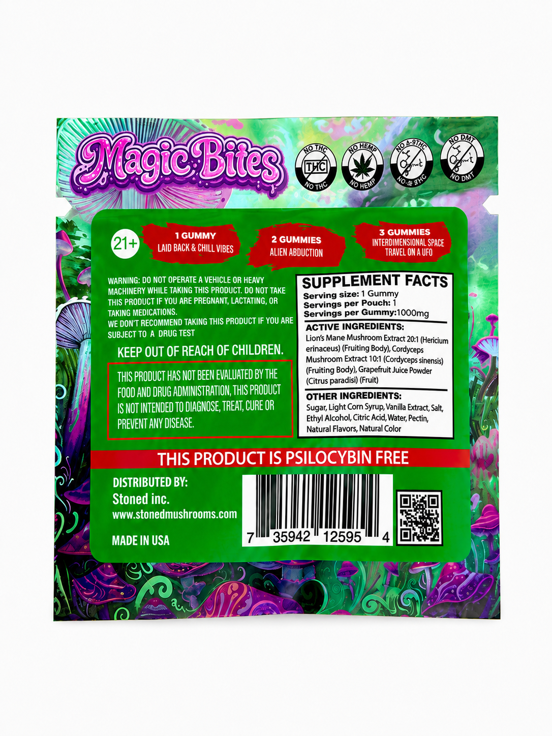 Mushroom Watermelon Gummy - 8 Pack