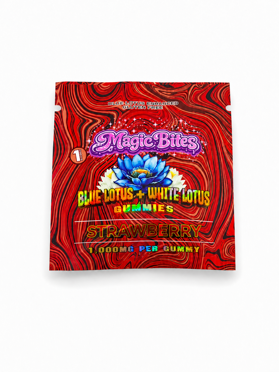 Blue Lotus Strawberry Gummy - 8 Pack