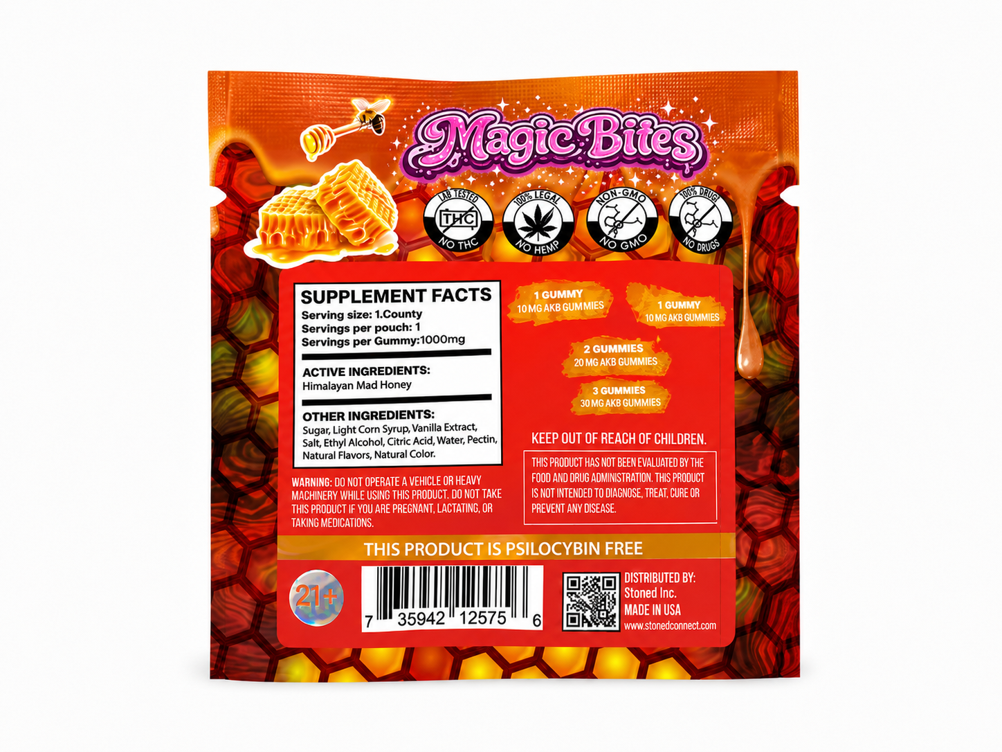 Mad Honey Raspberry Lemonade Gummy - 8 Pack