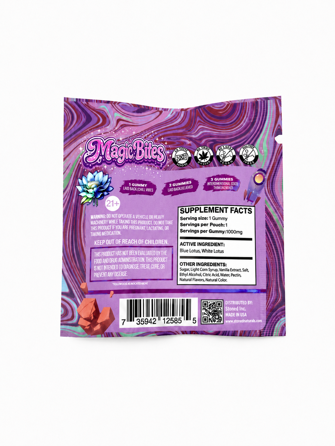 Blue Lotus Sour Grape Gummy - 8 Pack